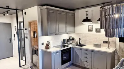 Küche/Küchenzeile in der Unterkunft HOME Suites Panoramablick mit Sauna