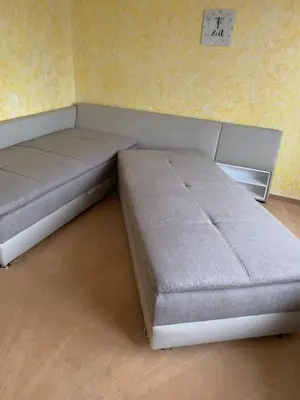Ein Bett oder Betten in einem Zimmer der Unterkunft Ferienwohnung 