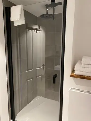 Ein Badezimmer in der Unterkunft Hof Janne Stapelburg