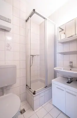 Ein Badezimmer in der Unterkunft Harzidyll