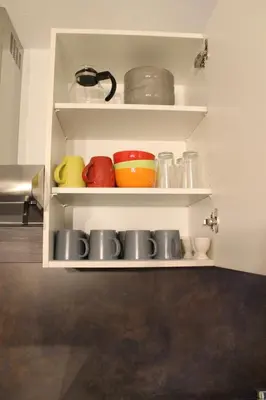 Küche/Küchenzeile in der Unterkunft Ferienwohnung Jesse