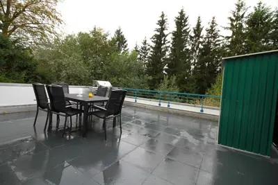 Ein Balkon oder eine Terrasse in der Unterkunft Th 625 Panoramic Hohegeiß