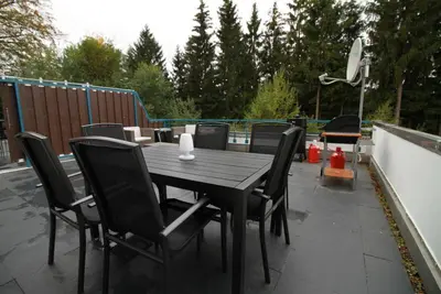 Ein Balkon oder eine Terrasse in der Unterkunft Th 625 Panoramic Hohegeiß