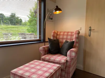 Ein Sitzbereich in der Unterkunft Ferienhaus 