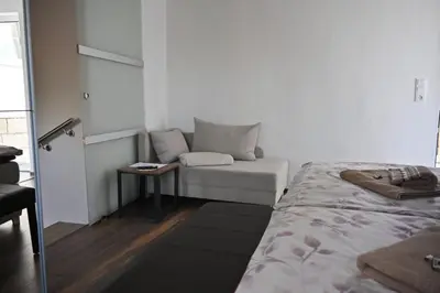 Ein Bett oder Betten in einem Zimmer der Unterkunft Studio Edeltraud zentral