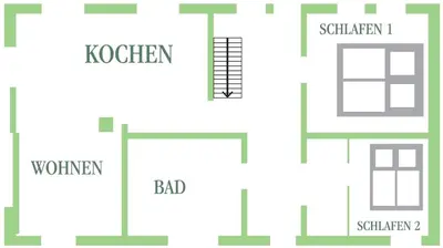 Grundriss der Unterkunft Ferienhaus 