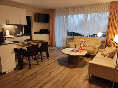 Küche/Küchenzeile in der Unterkunft Ferienwohnung Harzer Horst