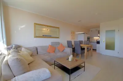 Ein Sitzbereich in der Unterkunft Apartment 422