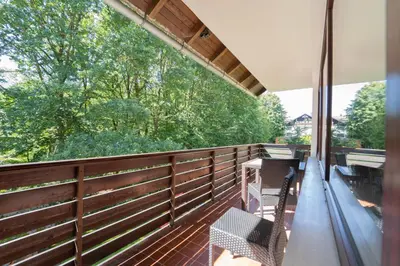 Ein Balkon oder eine Terrasse in der Unterkunft RoLigio Ferienhaus