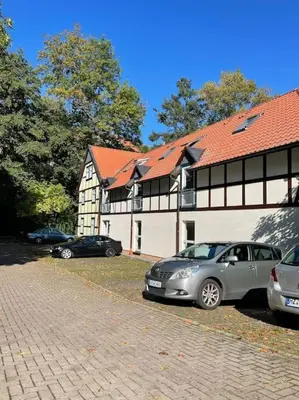 Das Gebäude in dem sich die Ferienwohnung befindet