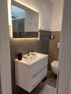 Ein Badezimmer in der Unterkunft Ferienwohnung am Jungbrunnen 2