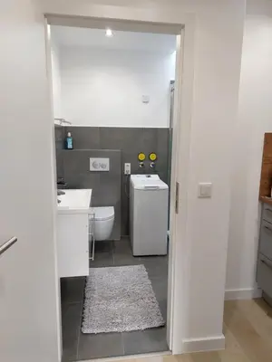 Ein Badezimmer in der Unterkunft Ferienwohnung am Jungbrunnen 2