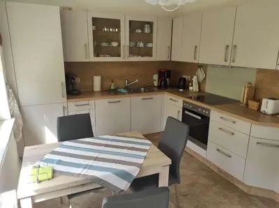 Küche/Küchenzeile in der Unterkunft Ferienwohnung Villa Specht
