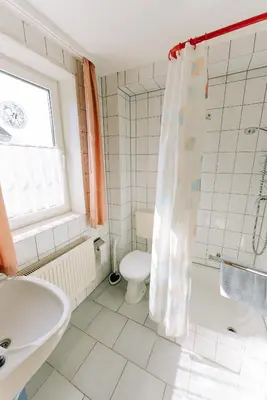 Ein Badezimmer in der Unterkunft Pension Kristall