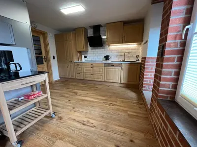 Küche/Küchenzeile in der Unterkunft Ferienwohnung - Haus Molle