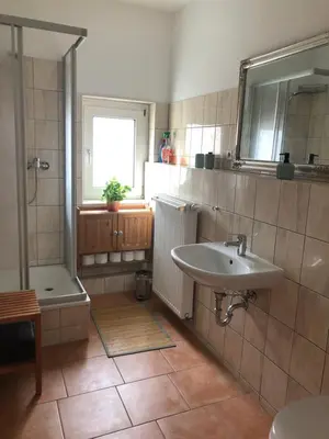 Ein Badezimmer in der Unterkunft Helles Apartment