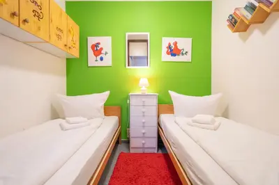 Ein Bett oder Betten in einem Zimmer der Unterkunft Brockenhexe