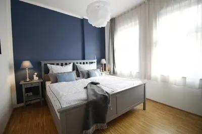 Ein Bett oder Betten in einem Zimmer der Unterkunft St. Aegidii- Blick