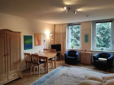 TV/Unterhaltungsangebot in der Unterkunft Ferienwohnung Kleines Nest