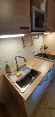 Küche/Küchenzeile in der Unterkunft Ferienwohnung Zur Ellernmühle