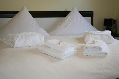Ein Bett oder Betten in einem Zimmer der Unterkunft Harz-Chill Wernigerode