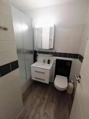 Ein Badezimmer in der Unterkunft Hahnenklee mit Seeblick