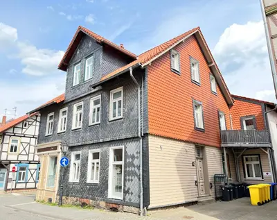 Das Gebäude in dem sich die Ferienwohnung befindet