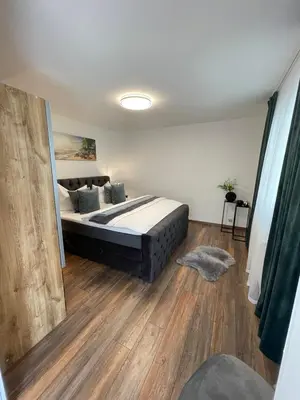 Ein Bett oder Betten in einem Zimmer der Unterkunft Ferienhaus Linda