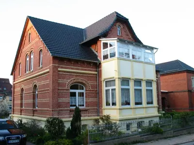 Das Gebäude in dem sich die Ferienwohnung befindet