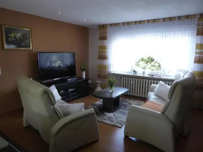 TV/Unterhaltungsangebot in der Unterkunft Ferienwohnung Hagebuttenweg