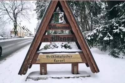 Grüne Glocke im Winter