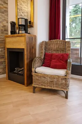 Ein Sitzbereich in der Unterkunft Chalet Jägerstieg