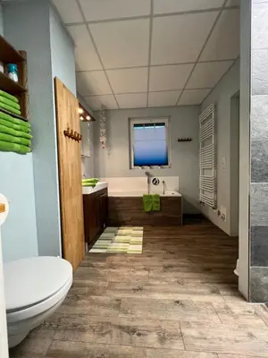 Ein Badezimmer in der Unterkunft Haus Krönchen