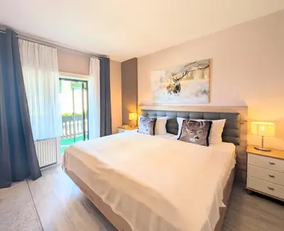 Ein Bett oder Betten in einem Zimmer der Unterkunft Haus Sabine - Zimmer 4