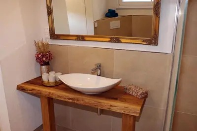 Ein Badezimmer in der Unterkunft Harzhaus Sonnenschein