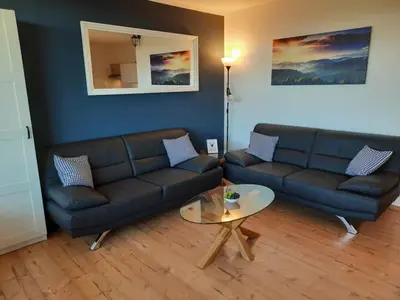 Ein Sitzbereich in der Unterkunft Apartment 560