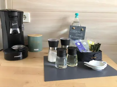 Kaffee-/Teezubehör in der Unterkunft Ferienwohnung „kleine Auszeit“