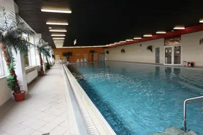 Der Swimmingpool an oder in der Nähe von Modernisierte Ferienwohnung Naturseelen mit Schwimmbad und Sauna