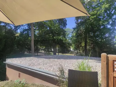 Ein Garten an der Unterkunft Ferienwohnung Magdalena