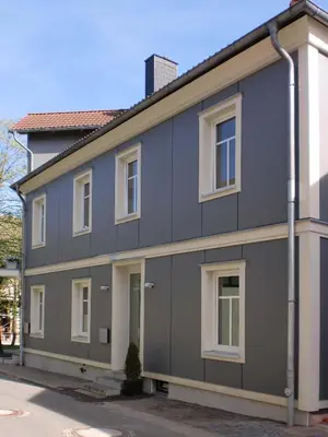 Das Gebäude in dem sich die Ferienwohnung befindet