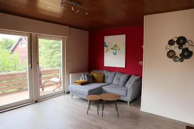 Ein Sitzbereich in der Unterkunft Brockenblick