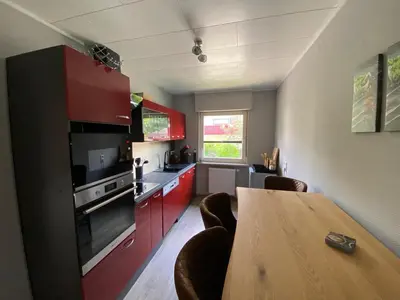 Küche/Küchenzeile in der Unterkunft Brockenblick