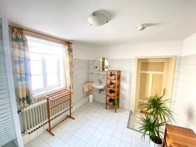 Ein Badezimmer in der Unterkunft Ferienwohnung SILBERBACH im HAUS Gerlach