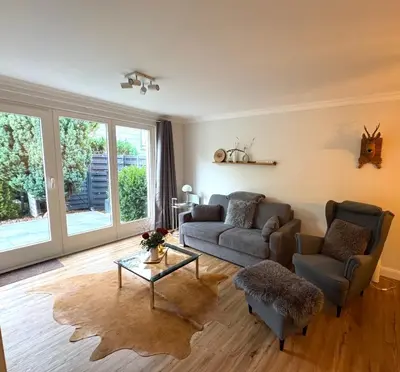 Ein Sitzbereich in der Unterkunft Ferienwohnung Wolke 7 in Bad Harzburg