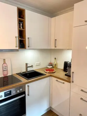 Küche/Küchenzeile in der Unterkunft Ferienwohnung Wolke 7 in Bad Harzburg
