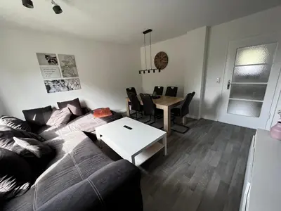 Ein Sitzbereich in der Unterkunft Ferienwohnung Carlos 1 und 2