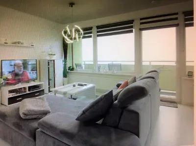 Ein Sitzbereich in der Unterkunft Ferienwohnung App 256