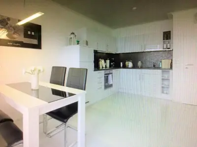 Küche/Küchenzeile in der Unterkunft Ferienwohnung App 256