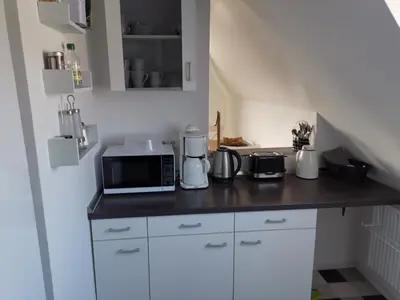 Küche/Küchenzeile in der Unterkunft Schöne Ferienwohnung für 6 Personen erwartet Sie im Oberharz