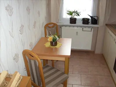 Küche/Küchenzeile in der Unterkunft Ferienwohnung Bauer